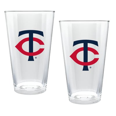 Minnesota Twins Two-Piece 16oz. Double Play Pint Glass Set