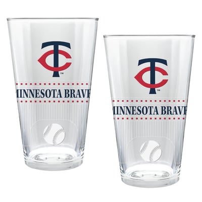 Minnesota Twins Two-Piece 16oz. Stadium Pint Glass Set