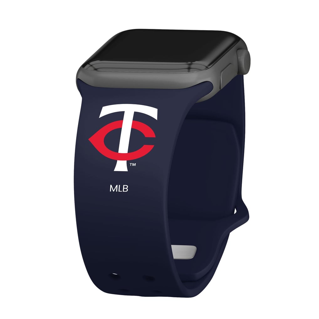 Minnesota Twins Logo Silicone Apple Watch Band - Navy