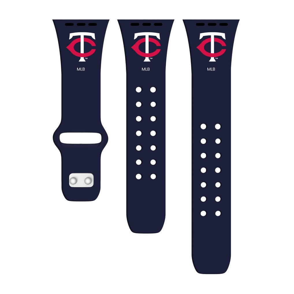 Minnesota Twins Logo Silicone Apple Watch Band - Navy