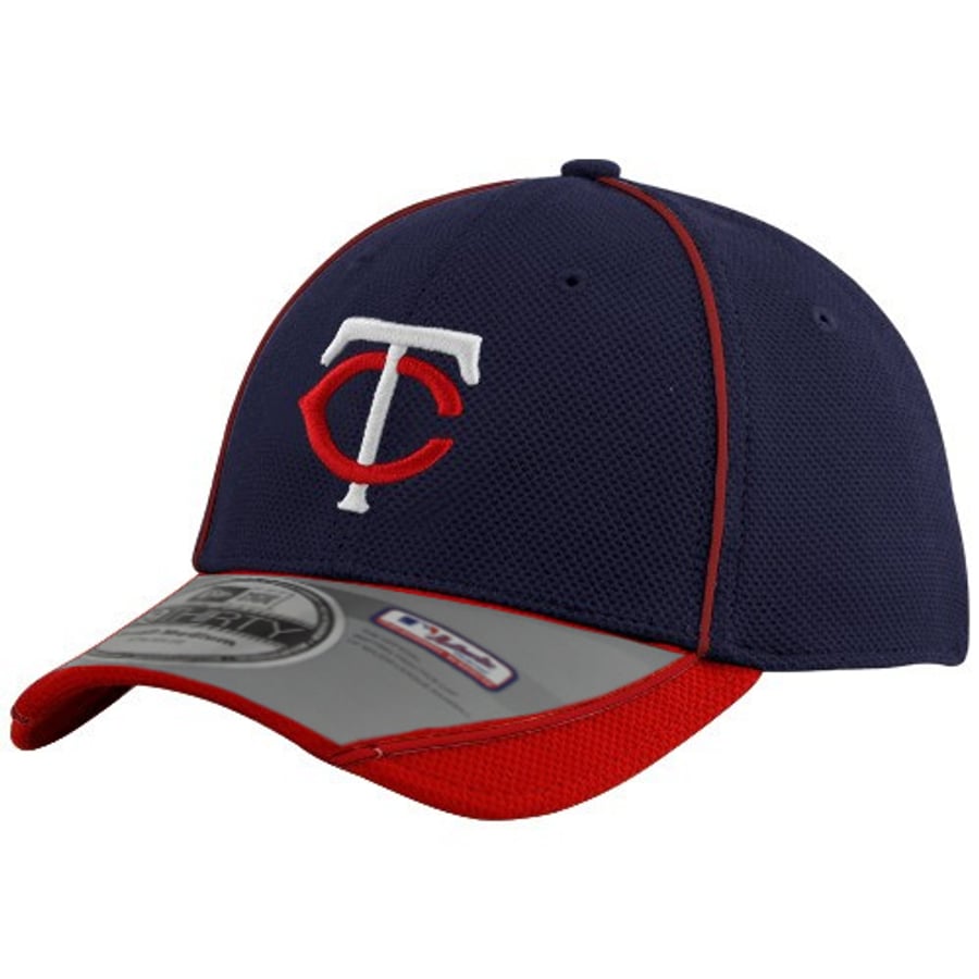 New Era Minnesota Twins Navy Blue-Red Batting Practice Flex Performance Hat