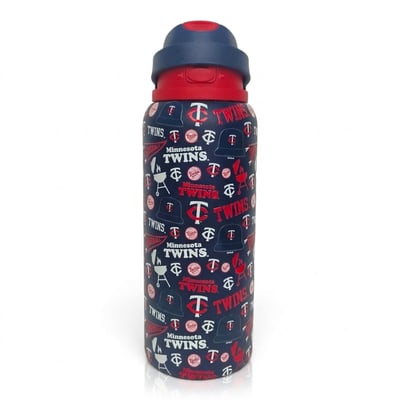 Minnesota Twins Pegasus 32oz. Game Day Pennant Stainless Steel ProPress Water Bottle