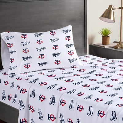 Minnesota Twins Pegasus Three-Piece Twin Sheet Set