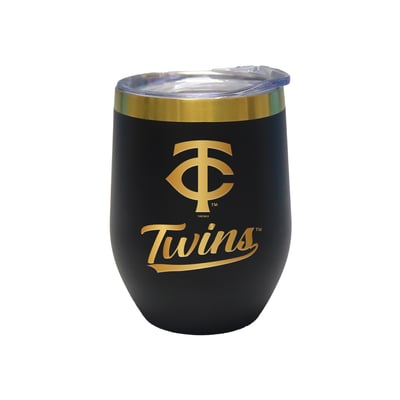 Minnesota Twins The Memory Company 12oz. Stainless Steel Gold Lettering Stemless Wine Tumbler