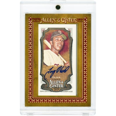 Tony Oliva Minnesota Twins Autographed 2024 Topps Allen & Ginter Mini #MA-TO Card