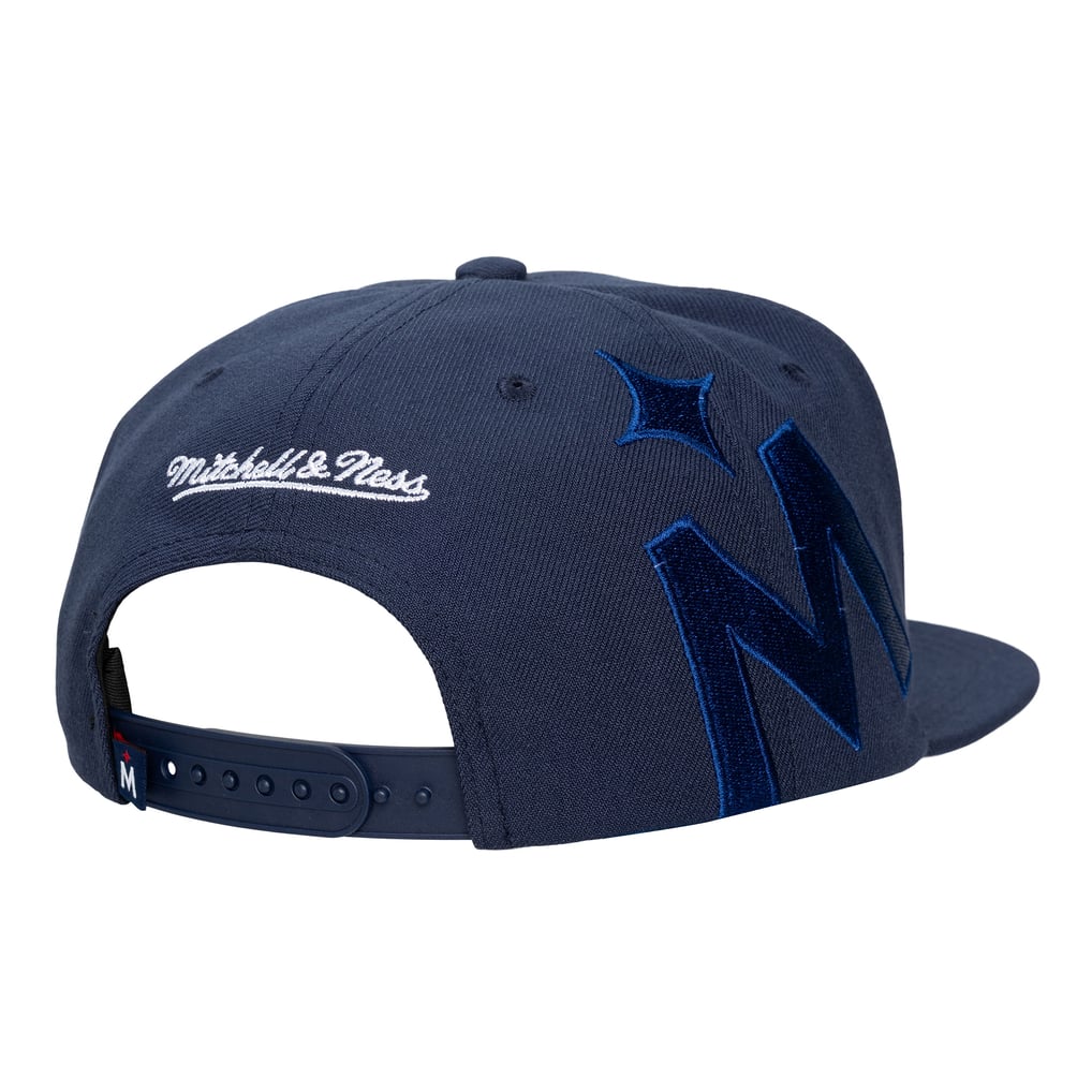  Minnesota Twins Mitchell & Ness Unisex Side Logo Snapback Hat - Navy