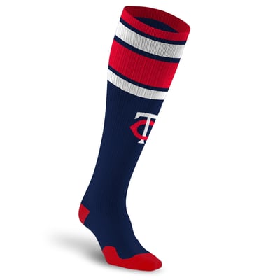 Minnesota Twins PRO Compression Unisex  Classic Stripe Over-the-Calf Compression Socks