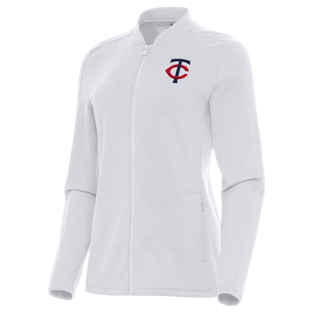Minnesota Twins Antigua Women's Continual Full-Zip Jacket - White