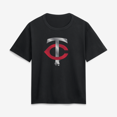 Minnesota Twins Women's Forged Mascot T-Shirt - Black