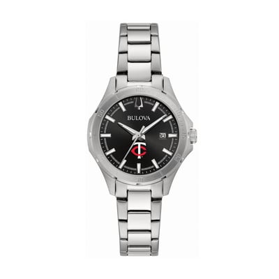 Minnesota Twins Bulova Women's Stainless Steel Classic Sport Watch