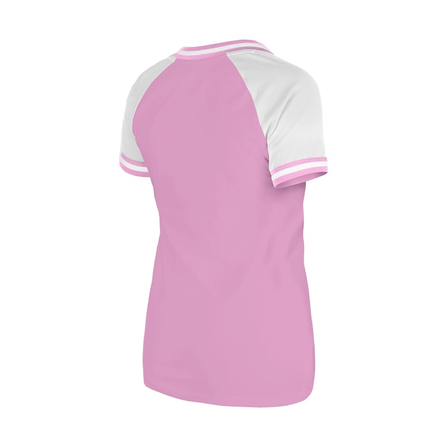 Women's Minnesota Twins New Era Light Pink Gameday V-Neck T-Shirt