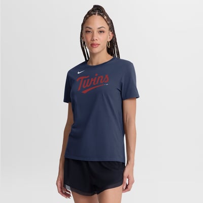 Minnesota Twins Nike Women's Wordmark T-Shirt - Navy