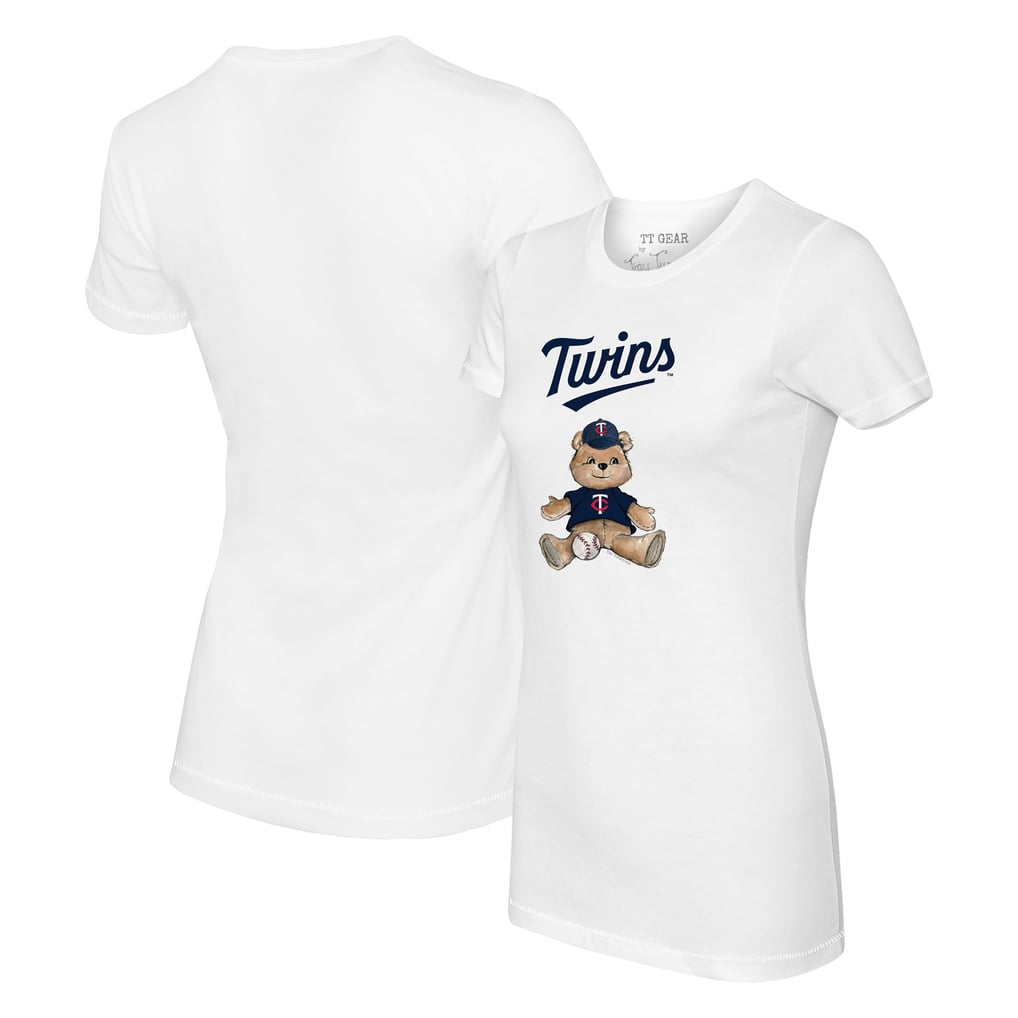 Minnesota Twins Tiny Turnip Women's Teddy Boy T-Shirt - White