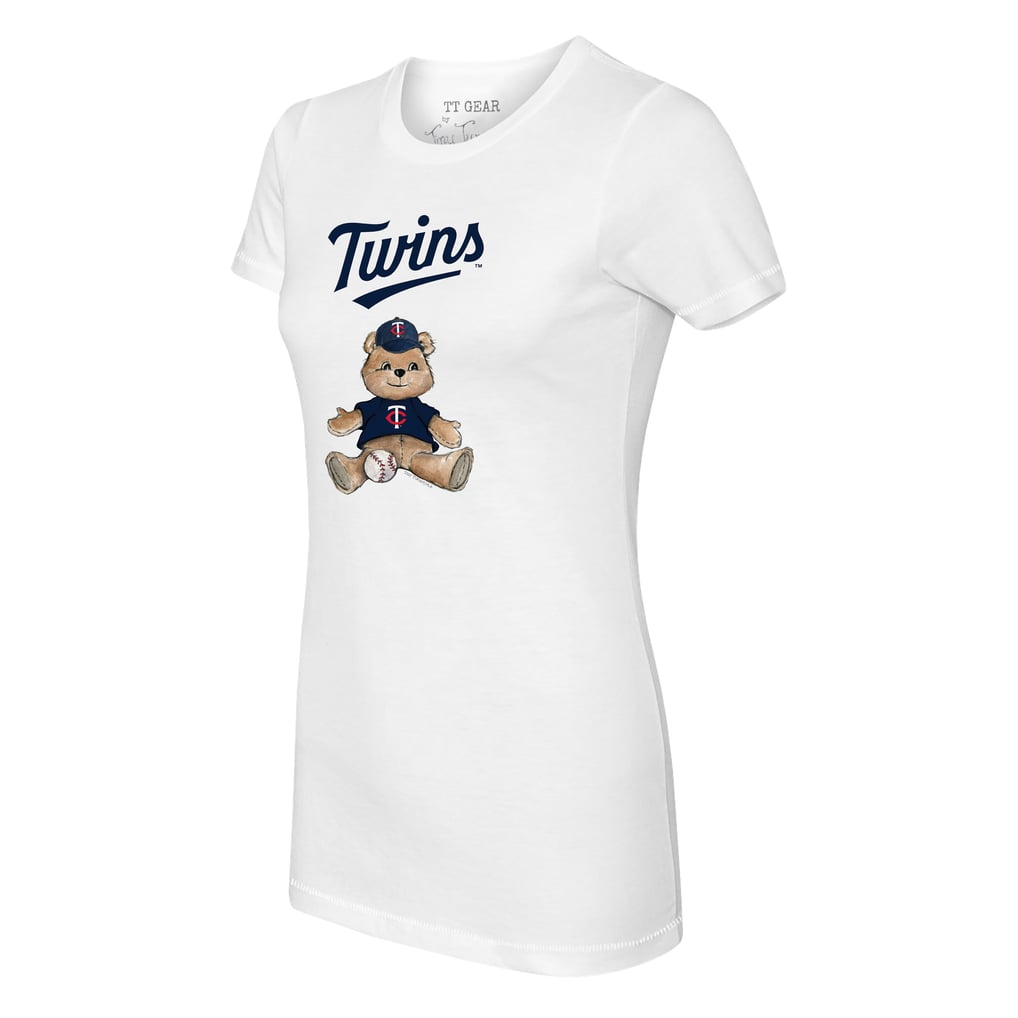 Minnesota Twins Tiny Turnip Women's Teddy Boy T-Shirt - White