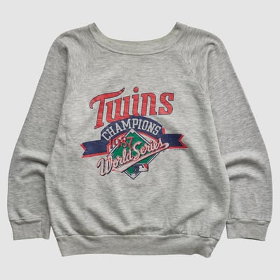 World Series Champion 1987 Pullover Sweatshirt - Charcoal - XS by Fanatics Real Vintage