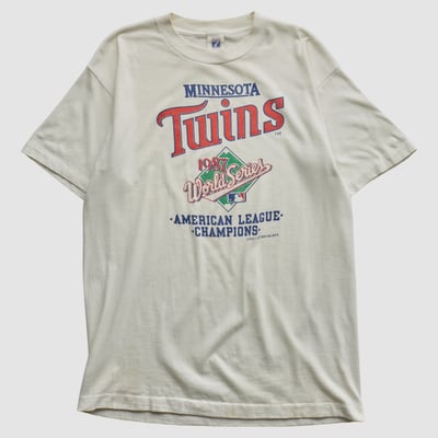 World Series Logo 7 1987 T-shirt - White - S by Fanatics Real Vintage