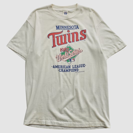 World Series Logo 7 1987 T-shirt - White - S by Fanatics Real Vintage