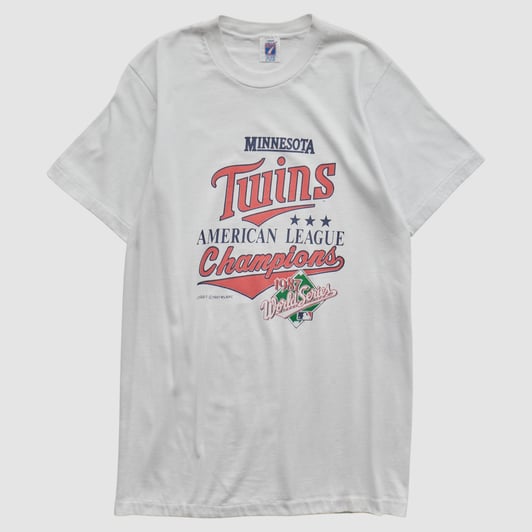World Series Logo 7 1987 T-shirt - White - S by Fanatics Real Vintage