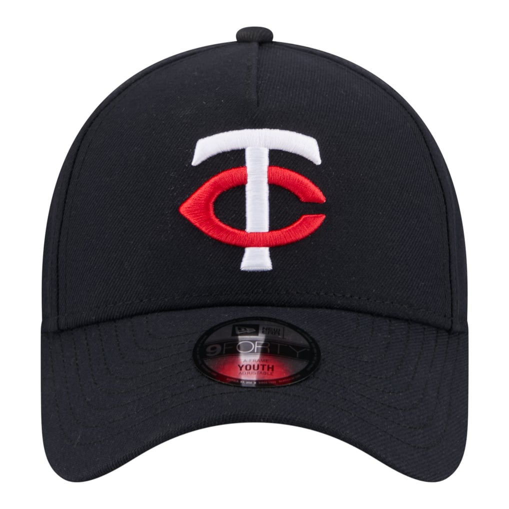 Minnesota Twins New Era Youth 9FORTY A-Frame Adjustable Hat - Navy