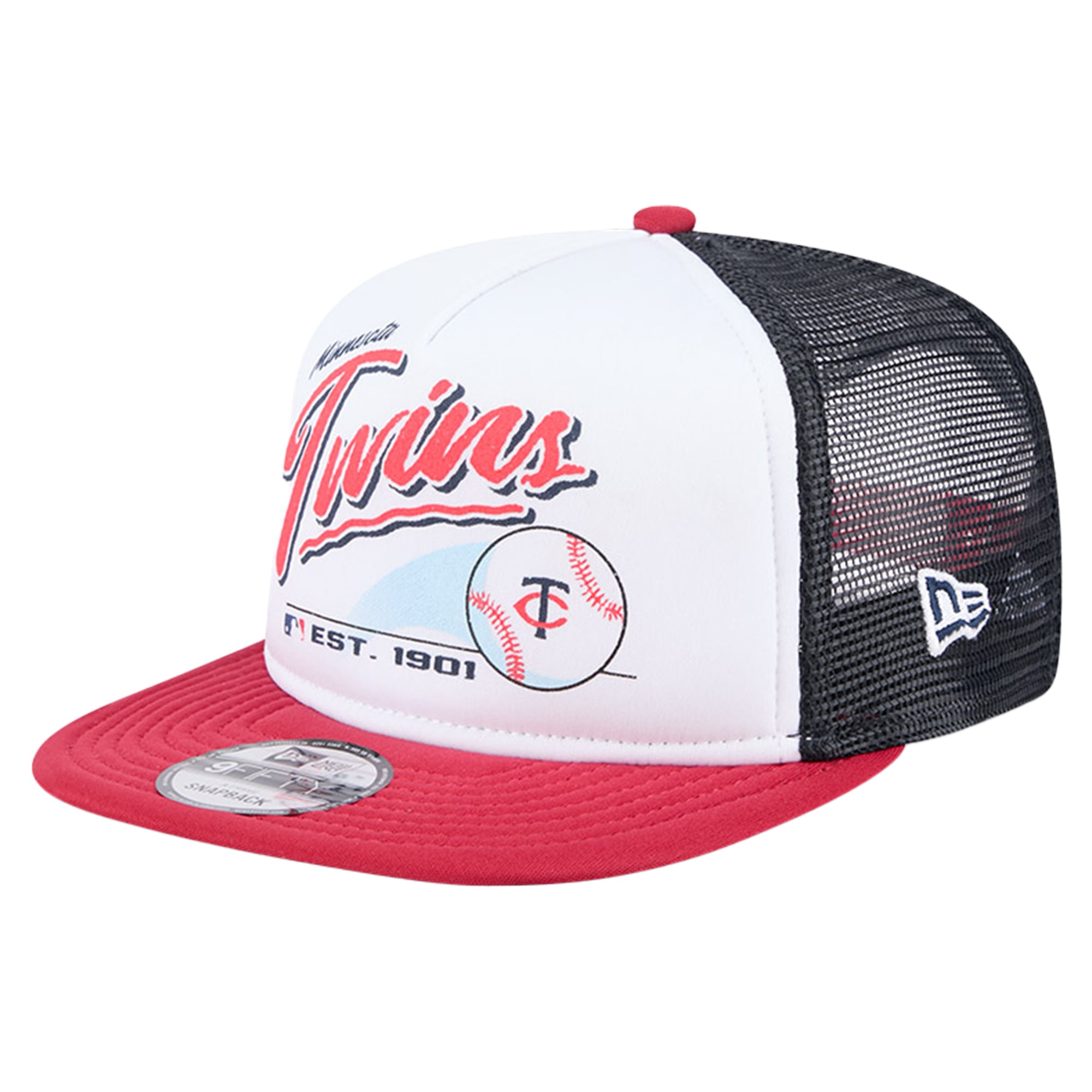Casquette Snapback New Era Minnesota Twins - Modèle Années 90 Dupont Pro Taille M/L - Neuf Avec étiquette