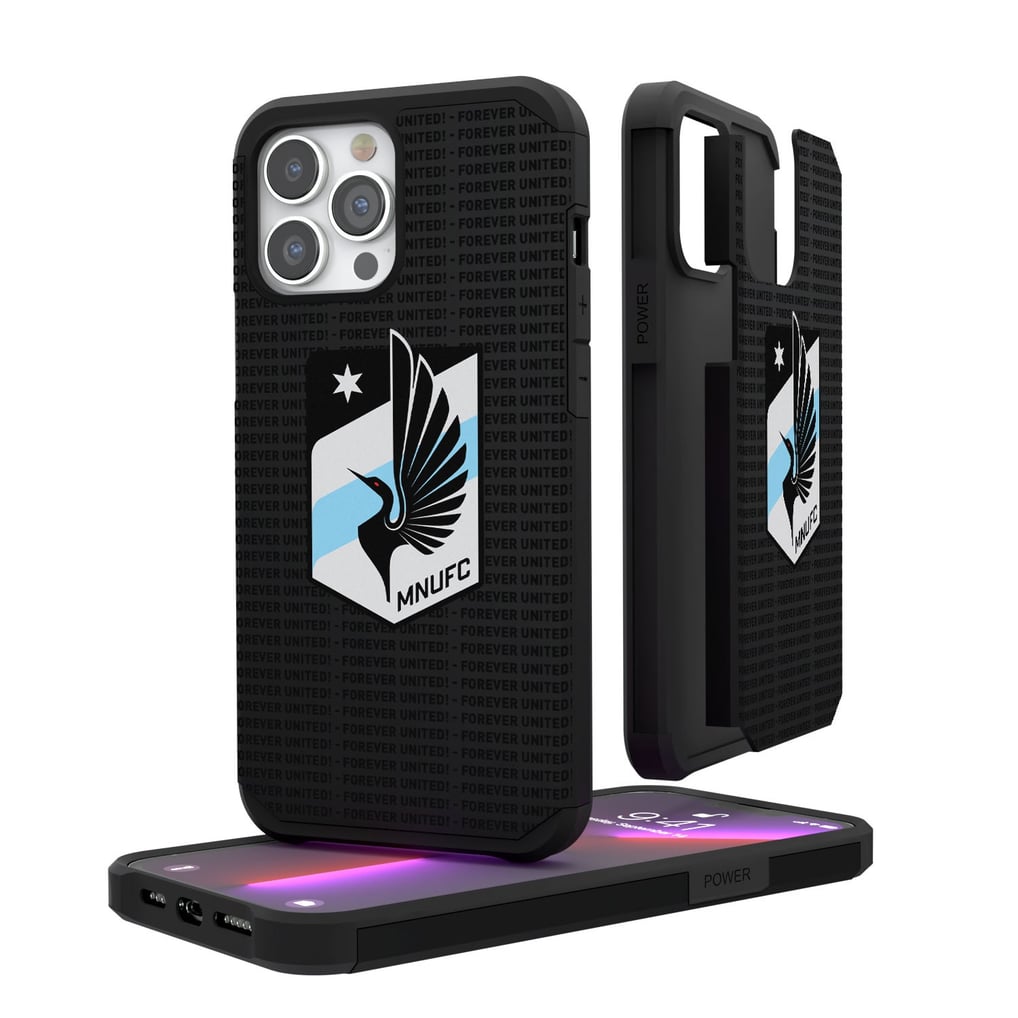 Minnesota United FC iPhone Text Backdrop Rugged Case