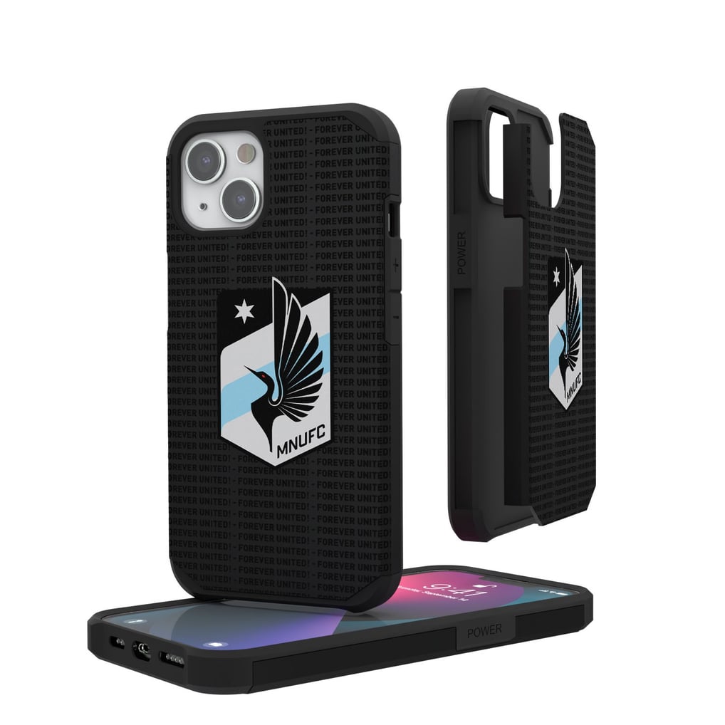 Minnesota United FC iPhone Text Backdrop Rugged Case