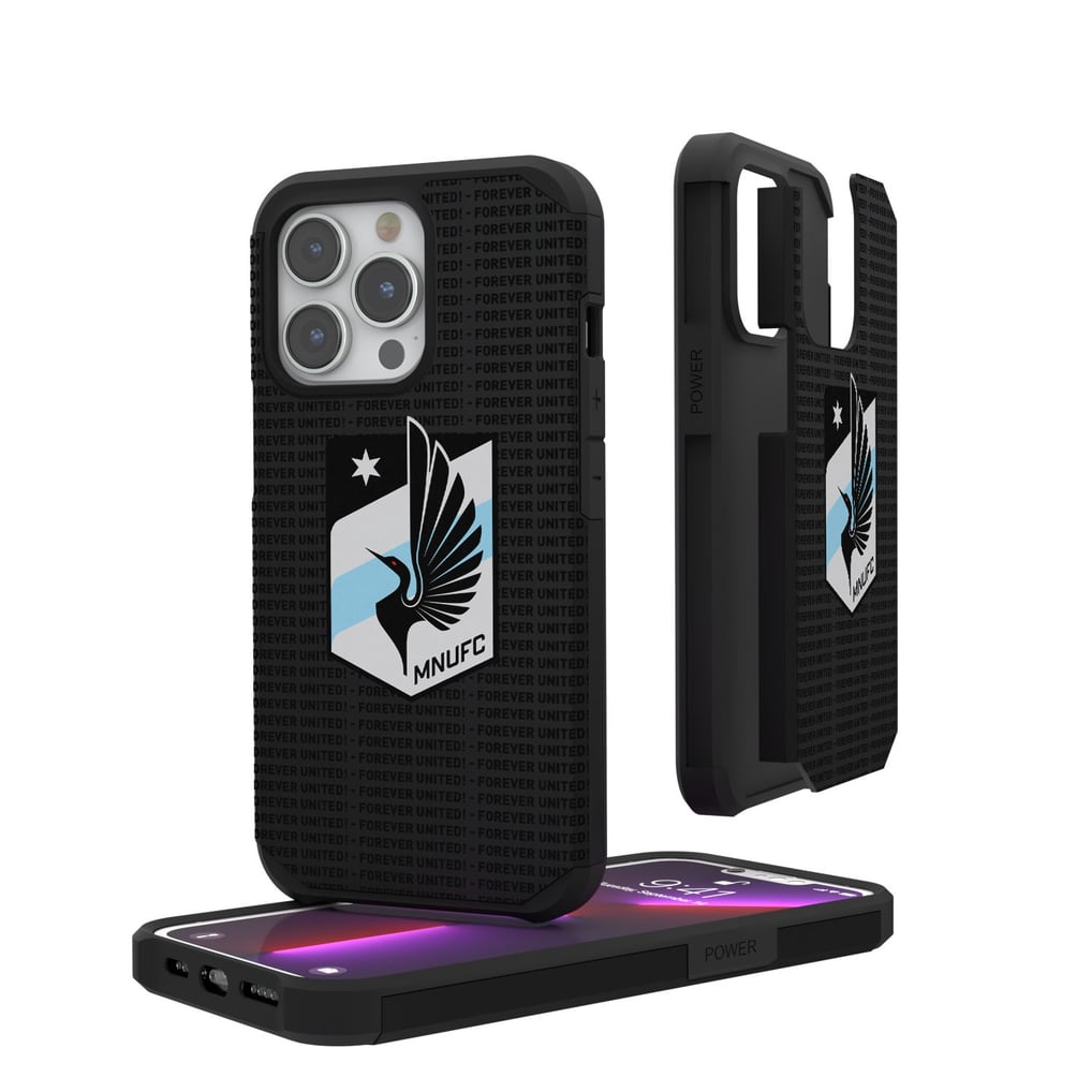Minnesota United FC iPhone Text Backdrop Rugged Case