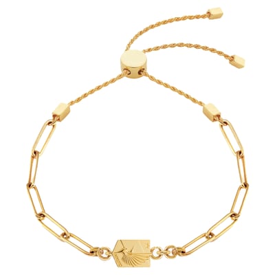 Minnesota United FC LUV AJ Women's Logo Paperclip Chain Charm Bracelet - Gold