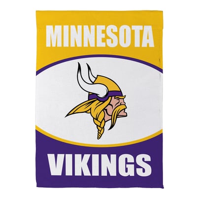  Minnesota Vikings 12.5" x 28" Scoped Logo Double-Sided Suede Garden Flag