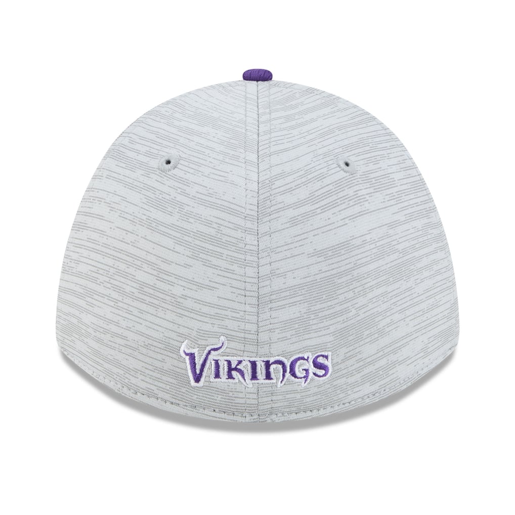 Minnesota Vikings New Era  Tech 39THIRTY A-Frame Stretch Hat - Gray
