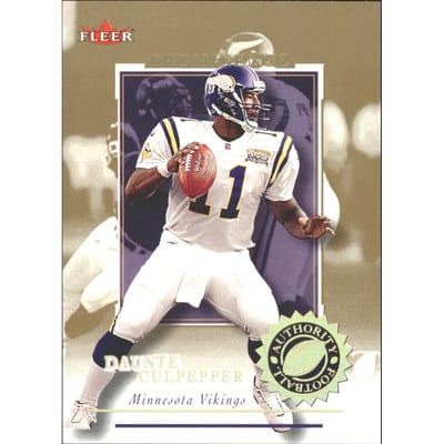 2001 Fleer Authority Prominence 75 #7 Daunte Culpepper