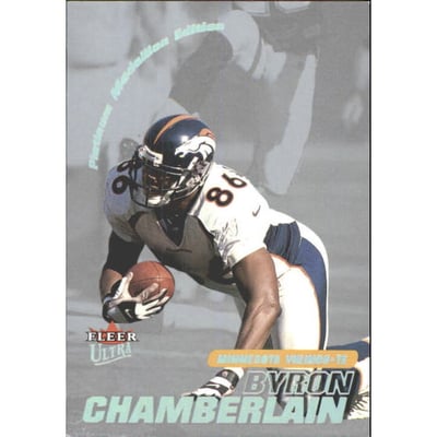 2001 Ultra Platinum Medallion #90P Byron Chamberlain