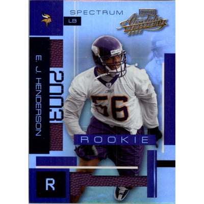 2003 Absolute Memorabilia Spectrum #142 E.J. Henderson