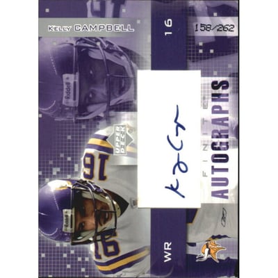 2003 Upper Deck Finite Autographs #KC Kelly Campbell/262