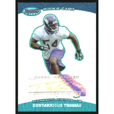 2004 Bowman's Best Green #175 Dontarrious Thomas AU