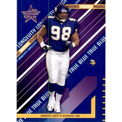 2004 Leaf Rookies and Stars Longevity True Blue Parallel #157 Darrion Scott