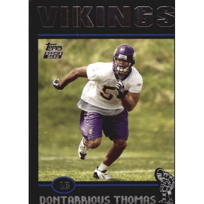 2004 Topps Black #332 Dontarrious Thomas