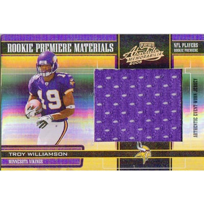 2005 Absolute Memorabilia Rookie Premiere Materials Oversize #232 Troy Williamson