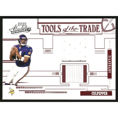 2005 Absolute Memorabilia Tools of the Trade Material Red #23 Daunte Culpepper
