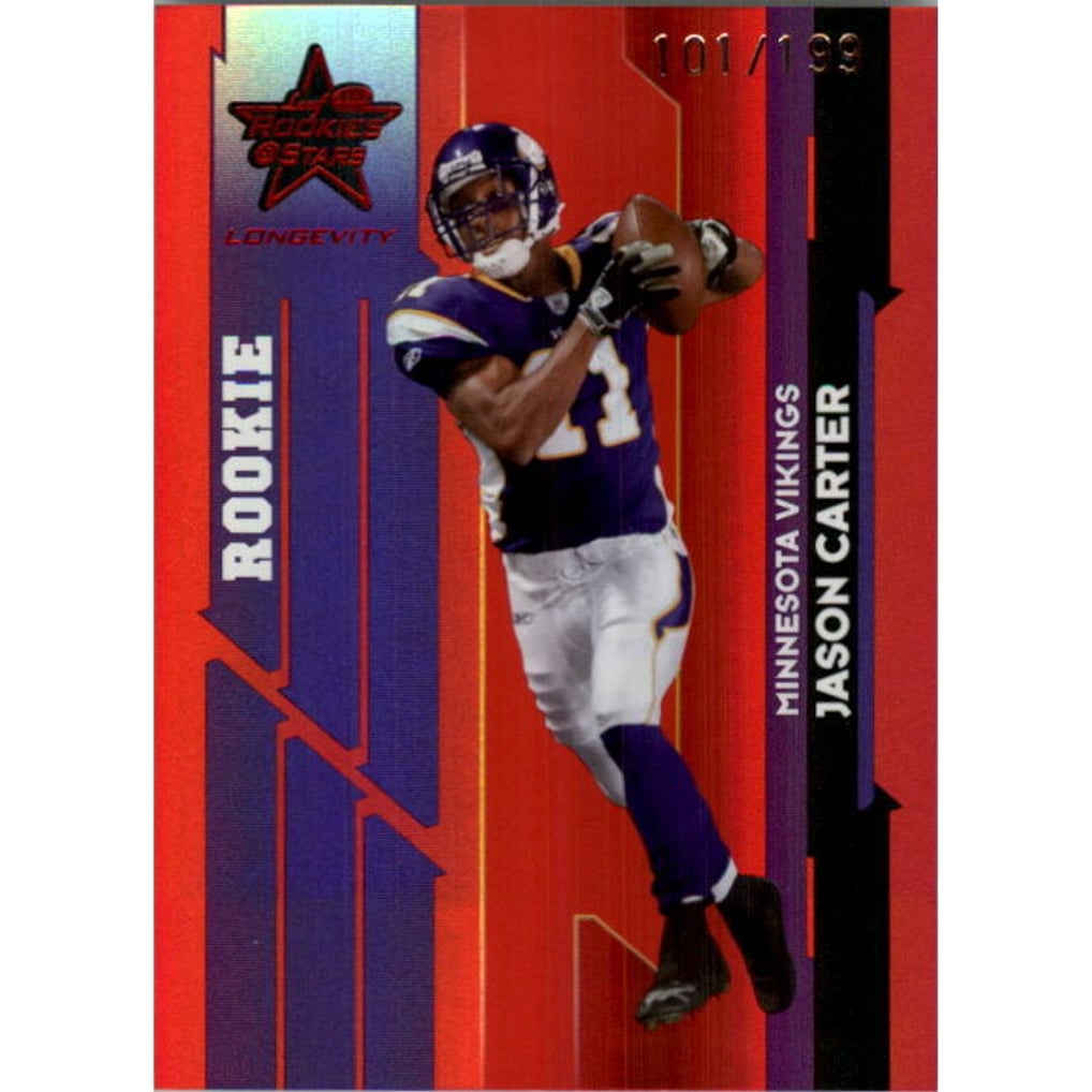 2006 Leaf Rookies and Stars Longevity Target Ruby Parallel #129 Jason Carter