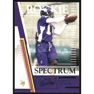 2007 Absolute Memorabilia Spectrum Blue Retail #205 Aundrae Allison