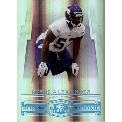 2007 Donruss Threads Platinum Holofoil #164 Rufus Alexander
