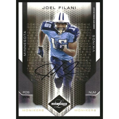 2007 Leaf Limited Monikers Autographs Gold #290 Joel Filani