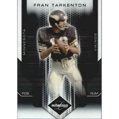 2007 Leaf Limited #128 Fran Tarkenton
