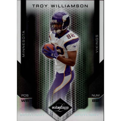 2007 Leaf Limited Silver Spotlight #56 Troy Williamson