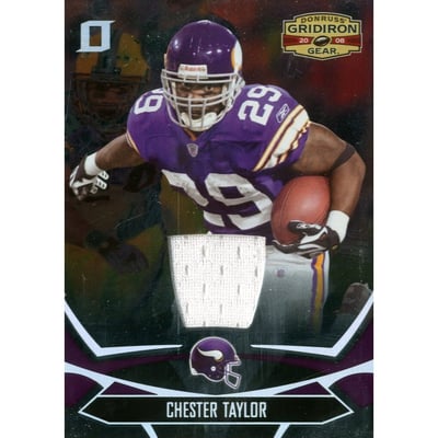 2008 Donruss Gridiron Gear Jerseys O's #57 Chester Taylor