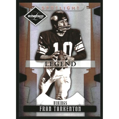 2008 Leaf Limited Bronze Spotlight #131 Fran Tarkenton
