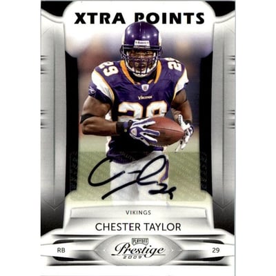 2009 Playoff Prestige Xtra Points Black Autographs #56 Chester Taylor/50