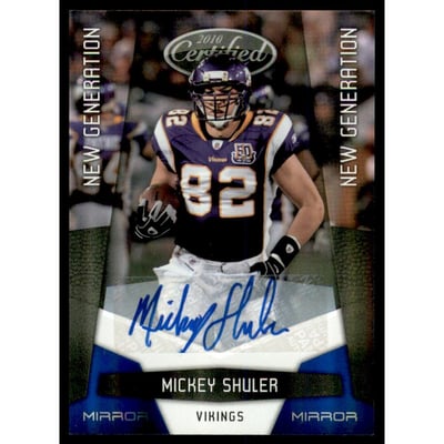 2010 Certified Mirror Blue Signatures #231 Mickey Shuler