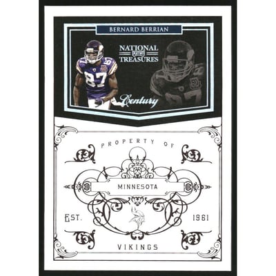 2010 Playoff National Treasures Century Silver #80 Bernard Berrian